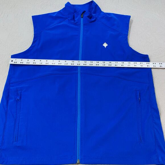 Zero Restriction‎ Vest Mens Medium Blue Tour Series Full Zip Solid Performance - Picture 9 of 9